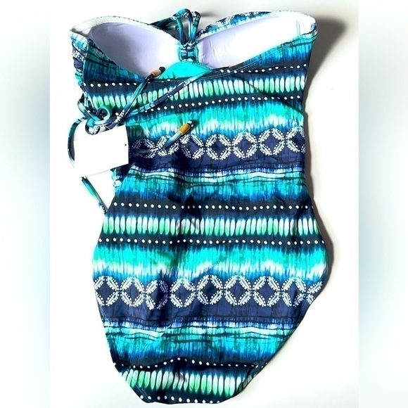 New Bleu by Rod Beattie Draped Bandeau
Tankini Top - Navy Blue 8 New swinsuit - Picture 15 of 15